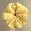 Diadema Elástica para el Cabello Moda Coreana Dongdaemun para Mujeres Tacto de Alta Gama Súper Grande Elástico Versátil Duradero Cuerda para el Cabello Goma Elástica