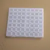 Caja dispensadora de pintura gouache sólida transparente de 56 compartimentos Caja DIY para joyas Caja de almacenamiento Caja de diamantes Caja para cuentas Caja de almacenamiento para joyas