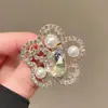 Broche Floral Europeo y Americano Transfronterizo, Decoración Vintage de Flor de Alto Nivel para Abrigo, Ramillete, Pin de Fijación Anti-Exposición