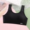 Chaleco de Desarrollo para Niñas con Copa Triangular Fija Integrada Estudiante Anti-movimiento Espalda Bonita Transpirable Ropa Interior sin Aros para Mujer