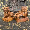 Taoísta Zhengyi Montanha Longhu Madeira de Trovão Natural Jujuba Escultura Tigre Deus Guardião General Tigre Negro Santo Tigre Deus Tigre