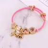 Pulsera con Colgante de Alas de Cuerda de Mano Ajustable, Pulsera con Colgante de Campana y Cuentas de Estrella y Corazón, Regalo de San Valentín