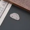 Pingente Ruyi de Ácido Acético Imitando Água-Marinha Estilo Nacional Hanfu Jade Flor de Ameixa Vazada Brincos Grampo de Cabelo Colar Pingente Pingente de Jade