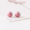 Cerámica pequeña joyería dulce color sólido aretes pequeño fresco adulto estudiante femenina aguja de acero antiguo Súper hada Nuevo Compacto