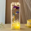 Surpresa Flor Eterna Aniversário Decoração de Mesa Flor Rosa Colorida Lembrança para Mãe Presente para Menina Presente Colorido