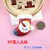 Serie de regalos de muñeco de nieve y árbol de Papá Noel, bricolaje, accesorios de joyería de resina grandes, pegamento en crema, material para fundas de teléfono móvil