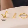 Moda Joker Nuevo Anillo de Nariz de 7 Barras Mariposa Luna Aro de Nariz Aro de Cartílago de Oreja Acero Inoxidable Barra en L Perforación de Nariz de Moda