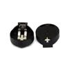Portapilas Taihua BS-2450-1 con nervaduras Plástico PBT protección ambiental Portapilas para pila de botón horizontal CR2450 negro