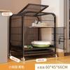 Gaiola para Gatos para Uso Doméstico, Vila para Gatos com Espaço Extra Grande Interno e Banheiro Integrado, Castelo para Gatos, Gaiola para Gatos, Casa com Estrutura de Escalada para Gatos