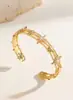 Pulsera y anillo de estrella de cobre con incrustaciones de circonita, el más vendido transfronterizo, para mujer, pulsera de joyería simple de alta gama con diamantes completos para mujer