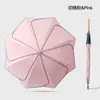 Paraguas de pétalo color macarrón estilo nuevo 2026 para mujer, Paraguas con protección solar anti-UV, Paraguas de sol