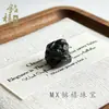 Colgante de Zorro Pixiu de Obsidiana Natural Nuevo Estilo Chino Obsidiana Plateada Gato Pulsera DIY Cadena para Clavícula con Forma de Corazón Obsidiana Dorada