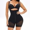 Macacão com Suspensório Topmelon Levanta Bumbum Justo Plus Size Zíper Modelador Shaperweard1636
