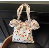 Transfronterizo Nuevo 2025 Linda Versátil Bolso de Mano para Niña Bolso Tote Lindo con Volantes Bolsa de Gran Capacidad