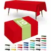 Suministro Transfronterizo de Manteles Desechables de Plástico, Rectangulares y Redondos, para Fiestas al Aire Libre, Jardines, Hoteles, con un Toque de Alta Gama