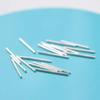 Pin de oreja S925 pasador de plata real pasador de plata de imitación pasador de acero inoxidable accesorios para producción de joyería de pendientes sin pedido
