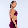 Nuevo sujetador deportivo sexy europeo y americano sin espalda, top de yoga absorbente de sudor y transpirable, top de running para fitness a prueba de impactos para mujer