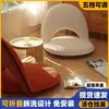 Sofá preguiçoso, cadeira tatami dobrável para quarto com encosto, assento de cama acolchoado, sofá individual para varanda, poltrona sofá