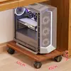 Soporte para torre de computadora para uso doméstico, base móvil para gabinete de escritorio con ruedas, estante de almacenamiento, bandeja para debajo del escritorio de oficina
