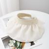 Sombrero Visera Dulce con Lazo Estilo Japonés para Mujer, Sombrero Shell de Protección Solar para Verano, Sombrero de Sol Casual Versátil que Cubre el Rostro