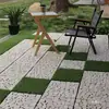 Terraza Plana Primavera y Otoño Rojo Piso Adhesivo Balcón Jardín Verde Falso Entrelazado Exterior Bricolaje Red Costo de Envío Sala de Estar