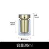 Frasco de Plástico Transparente para Tableta de Fábrica 30ml Grado Superior Cuidado de la Salud Cápsula de Medicamento Doble Tapa Frasco para Empaque de Tableta Bucal Grado Alimenticio