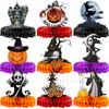 Decoração temática de Halloween Desenho animado Abóbora Morcego Enfeites de favo de mel Cena do festival fantasma Layout Enfeites de favo de mel Desktop