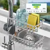 Nuevo Estante de Almacenamiento de Cocina de Acero Inoxidable, Escurridor, Almacenamiento de Paños, Grifo, Lavado de Verduras, Lavado de Platos, Almacenamiento de Artículos para Fregadero