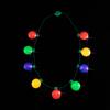 Cordão de Luzes de Natal Coolster Novo Colar de Bolas de 9 Luzes E-commerce Transfronteiriço Adereços de Festa Colar Luminoso