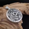 Nueva Cadena de Suéter de Plata de Ley S999 Dragón y Fénix Chengxiang Collar Largo con Cierre de Seguridad Colgante Auténtico Retro para Mujer