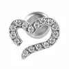 Aretes de aleación de titanio F136 para mujer, moda europea y americana, joyería de piercing corporal con forma de corazón, tachuelas para labio y lengua, en stock para venta al por mayor