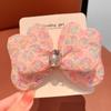 Horquilla de mariposa con perlas y lentejuelas para niña, nueva bola de pelo dulce, aro para el pelo, pinza para flequillo roto lateral