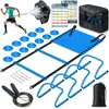 Equipo de entrenamiento de fútbol y baloncesto, disco marcador, aro de agilidad, valla, paraguas de resistencia, escalera de agilidad, set de velocidad y entrenamiento físico