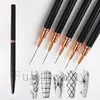 Conjunto de 5 Peças de Ferramentas para Nail Art Transfronteiriças Full Beauty Estilo Japonês Canetas Liner Ultra Finas Conjunto para Pintura à Mão