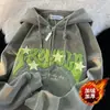 Chaqueta de Pana Bordada Estilo Retro Americano para Mujer, Estilo Delgado de Primavera y Otoño, Sudadera Holgada Estilo Universitario, Chaqueta Cárdigan para Pareja