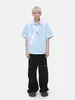 Ropa Mtl para Hombre Ropa Americana High Street Plisado Empalme Cremallera Cordón Algodón Puro Ropa de Trabajo Pantalones Casuales Versátil