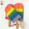 Herramienta para Limpiar Vidrios Esponja de Helado Arcoíris Esponja Compuesta Tricolor Cepillo de Copa