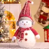 Adornos Navideños Grandes de Muñeco de Nieve Transfronterizos Tamaño Grande Mediano Pequeño Muñeco de Nieve Diseño de Atmósfera Nocturna del Centro Comercial Ping'an