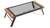 Mesa de churrasco externa Amazon mesa dobrável de camping rack de armazenamento portátil Rack de armazenamento anti-escaldante de faia