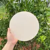Rebanadas de madera redondas hechas a mano para manualidades rebanadas de madera cuadradas tableros de madera pintados a mano creativos pirograbado tablero redondo de madera de álamo tablero de madera delgado