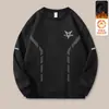 Sudaderas para Hombre de Otoño e Invierno, Camisetas Versátiles Holgadas Casuales Modernas, Jerséis de Cuello Redondo, Camisas Base Elegantes Estilo Terciopelo