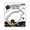 Serie Bola de Carbón Gato Negro Notas Adhesivas de Forma Irregular Gato Negro Lindo Diseño Creativo Adorable Práctico Notas Adhesivas para Diario Adhesivo