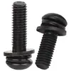 Tornillos Hexagonales de Combinación Triple con Cabeza Semiredonda Grado 10.9, Tornillos Hexagonales de Combinación Triple con Cabeza Plana M3M4M5M6M8