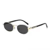 Gafas de Sol Redondas de Marco Pequeño que Cambian de Color de Nuevo Estilo, Gafas de Sol de Alta Gama para Mujeres Europeas y Americanas, Gafas de Sol Metálicas Retro para Rostro Pequeño