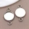 Venta al por mayor de fábrica Colgantes para Joyería DIY de Acero Inoxidable Pulido Pegamento 10-20MM Bases para Joyería Collares Pulseras Broches Accesorios Bandejas para Piedras Preciosas