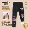 2025 Novas Calças de Tubarão Fofas e Estilosas Leggings Tendência com Forro de Fleece para Meninas, Calças Barbie para Yoga para Crianças Maiores
