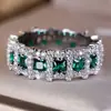 Nuevo Anillo de Lujo Huajie Totalmente Incrustado con Diamantes, Estilo Corte Vintage, Sensación de Alta Gama, Versátil y Exquisito para Mujeres, Adecuado para el Trabajo y Fiestas