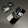 Novo Produto Aplicável Capa para Celular Apple 16 Retro iPhone15ProMax Cor Prata Capa Ilustração Furo Grande Personalidade IP15