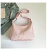 Bolsa Tote de Hombro Único, de Mano, para Axila, Casual, Gran Capacidad, con Estampado de Lunares y Lazo, Nueva Tendencia de Moda 2026 para Mujeres