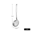 Cuchara Espumadera de Acero Inoxidable 304 para Uso en Cocina, Colador Fino de Malla para Olla Caliente, Espumadera para Aceite, Cuchara Separadora Grande de Espuma y Residuo